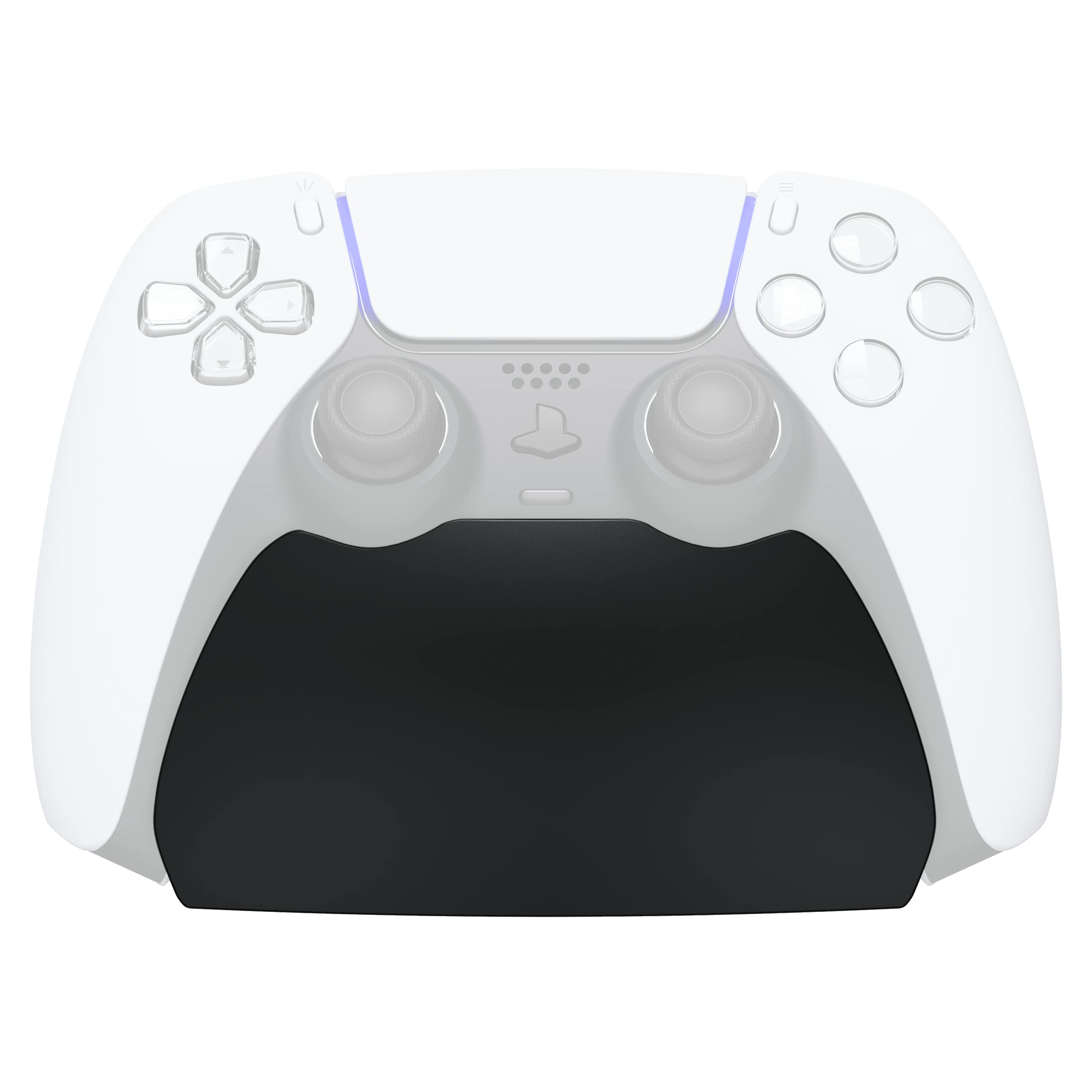 PlayVital ps5に対応するコントローラースタンド、ラバーパッド付き、プレーステーション5コントローラーに対応するスタンド【ブラック】