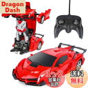 ロボットプラザ(ROBOT PLAZA) ラジコンカー 変形 ロボットおもちゃ ラジコン ワンボタン変形 子供 おもちゃ 誕生日プレゼント (スポーツカー)