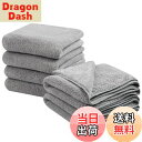 【送料無料】Oseamaid フェイスタオル 6 枚セット マイクロファイバー タオル 吸水速乾抗菌防臭 (グレー)