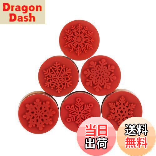 【送料無料】CCINEE ご褒美 スタンプ 雪の結晶 判子 印章 印鑑 雪花 木製 新年 happy new year 冬 wint..