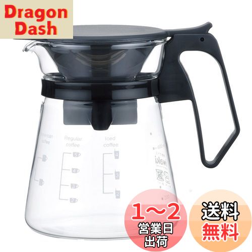 iwaki(省) Ǯ饹 ҡС & ɥåѡ ݥå ҡϥ 600ml KT8685-BK ꥢ
