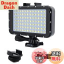Suptig 水中ライト ダイブライト 84 LED ハイパワー 調光可能 防水 LED ビデオライト 防水 164フィート (50m) Gopro Canon Nikon Pentax Panasonic Sony Samsung SLRカメラ用 ブラック