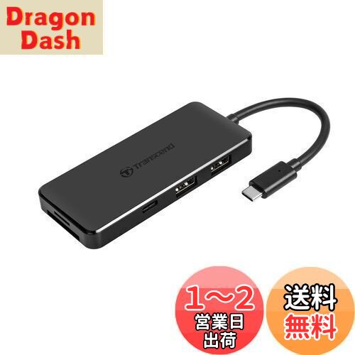 ȥ󥻥ɥѥ Transcend 6-in-1 USB 3.1 Gen 2 Type-C ϥ microSD(UHS-I),SD(UHS-II),Type-C (USB 3.1 Gen 2),Type-C (60W Power Delivery*),Type-A x2 (USB 3.1 Gen 1) TS-HUB5C