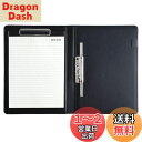 Costowns 二つ折り ダブルクリップファイル 横型 縦型クリップ バインダー クリップボードpu レザー 1本入ペンホルダー付き A4 100枚A4資料用...