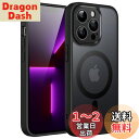 JETech iPhone13ProMax (13 Pro Max 6.7インチ用) マグネット ケース MagSafeに対応 半透明のマット背面 カメラレンズ...