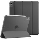 iPad Air 11インチ M3/M2 ケース 2025/2024 Dadanism iPad Air 11インチ/Air 5 Air 4 10.9インチ カバー Air 11 第7世代/第6世代 オートスリープ 三つ折り スタンドケース PU+PC 半透明 PencilPro/第2世代ワイヤレス充電 ダークグレー(2)