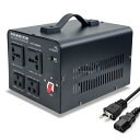 LVYUAN(リョクエン) 2000W 海外国内両用型変圧器 アップトランス ダウントランス 降圧・昇圧 変圧器 ポータブルトランス 【220V地域機器対応 変圧器】100V 220V 自由変換 単相 (VTJP-2000VA)