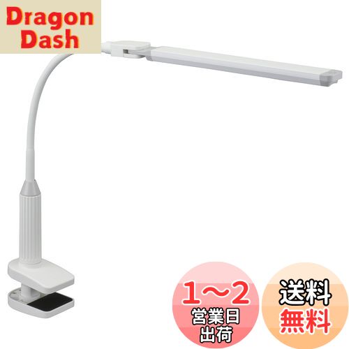 【送料無料】LEDデスクランプ クランプ ホワイト_LTC-LS36-W 07-8616 オーム電機
