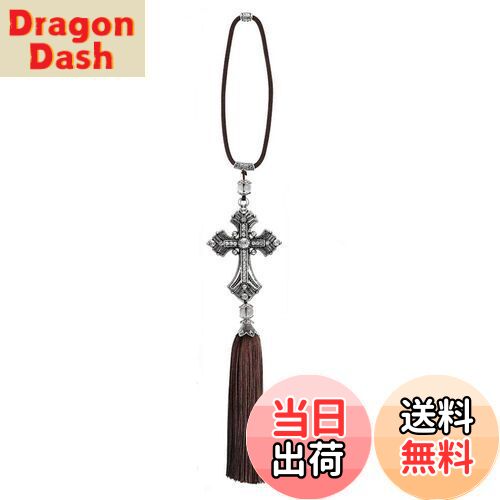 【送料無料】ルームミラー用 十字架 車内 キラキラ カーミラー アクセサリー プレゼント 内装 飾り 雑貨 お守り 風水 車内アクセサリー 吊り バックミラー ...