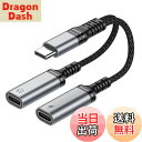 【送料無料】【アップグレード版】 Chayoo デュアルUSB-Cヘッドフォン&充電アダプタ タイプC 二股 イヤホン 変換アダプタ 【PD60W高速充電・無発熱で安全】 充電しながら DAC搭載 ハイレゾ USB-C ジャックアダプタ 通話/音量調節対応 ナイロン編み 断線しにくい iPadシリーズ