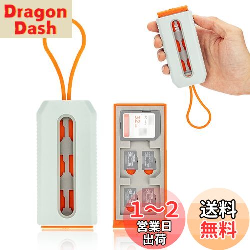 商品情報商品の説明主な仕様 【容量】SD / SDHC / SDXC カード * 6枚 + MSD / Micro SD / TFカード * 12枚。br【柔らかいスポンジクッション】絶妙でスタイリッシュな外観、中にはスポンジカードパッドがあり、くり抜きのカッティングが絶妙、メモリカードを完全に保護します。br【開閉が便利】ロックスイッチをロック解除マークの方に押し、収納ケース自動的に開けることができます。カードケースを逆に押して閉めます。br【高い安全性】特製のカードケースは両側のデザインで、カードを固定して落ちることを防止できます。br【便利】カード収納ケースが軽いし、シリコン紐付き、持ち歩って便利で、ポケットや、バッグに入れることも可能です。