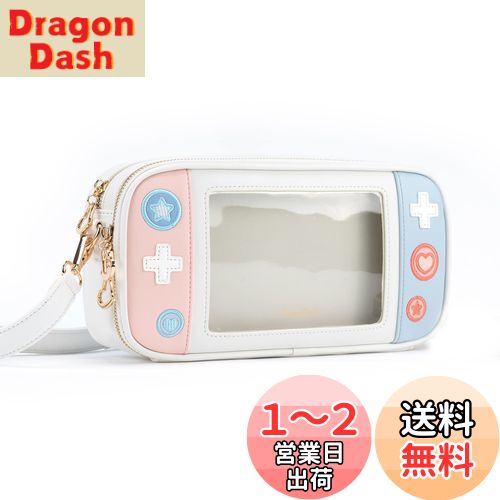 GeekShare 斜め掛けバッグ ポシェット 女の子 ガールズバッグ Switch収納バッグ 財布 可愛い 軽量 大容量 調整可能 防水 汚れ防止 多機能 小物入れ