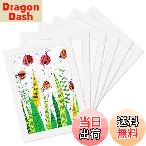 【送料無料】Haojiaho 展示用 フォトフレーム 6個セット A4サイズ 【美術研修室向け】 子供の絵 展示用 アートフレーム 壁掛け 厚紙製 超軽量 白 絵画教室 絵 展示 ペーパーフォトフレーム 子供の 美術工房 美術展 美術研修室 教育機関 学校 幼稚園 絵画展示 壁額 お絵描き