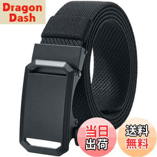 【送料無料】[LionVII] ベルト メンズ 伸縮 - オートロック式 ナイロンベルト 作業 スポ ...