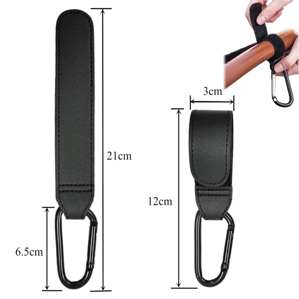 GLOWZEN ベビーカー フック ジムニー の アクセサリー 2個セット 調節可能 軽量 丈夫 ベビーカー/バギー/自転車に適用フック