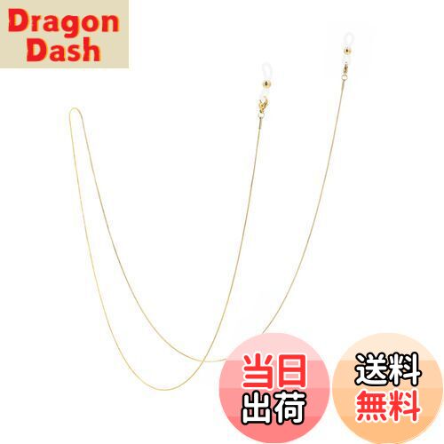 [モエライフ] メガネチェーン マスクストラップ メガネストラップ マスクチェーン メガネ ストラップ メンズ レディース ([TYPE.A] スネークチェーン, ゴールド)