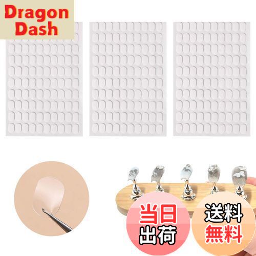 【送料無料】PAVIKE ネイルスタンド 粘土 ネイルチップスタンド 粘土 300枚入り 透明 ネイルチップ 固..