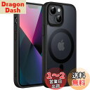 JETech iPhone 13 mini 5.4インチ用 マグネット ケース MagSafeに対応 半透明のマット背面 薄型 耐衝撃 カバー (ブラック)