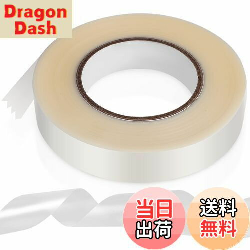 【送料無料】TOYMYTOY 強力補修テープ シームテープ 縫い目 補修 修理 半透明 テープ キャンプ用品 登山 防水 リペア シームレス メンテナンス用 アイロン接着 幅25mm×長さ100m