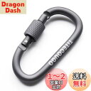 TITECOUGO アウトドア カラビナ おしゃれ 登山 小型 アルミ Dフック 頑丈 ネジロック バンジーコード ブランコ hammocks ハンモックテント ?キャンプ 用品 キーホルダー 釣り ハイキング ペット karabina グレー 4個