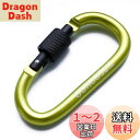 TITECOUGO アウトドア カラビナ おしゃれ 登山 小型 アルミ Dフック 頑丈 ネジロック バンジーコード ブランコ hammocks ハンモックテント ?キャンプ 用品 キーホルダー 釣り ハイキング ペット karabina グリーン 1個