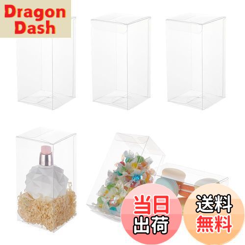 【送料無料】BENECREAT 20個PVC透明プラスチックケース 14x7x7cm 折り畳みボックス 防水 ブレスレット..