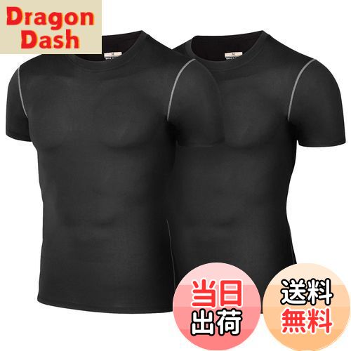 【送料無料】sillictor コンプレッション トップス メンズ 半袖 パワーストレッチ アンダー シャツ スポーツ ウェア tシャツ [UVカット + 吸汗...