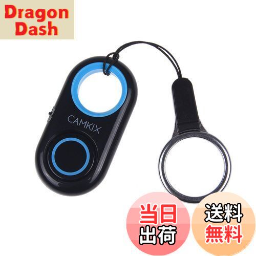 【送料無料】Bluetoothワイヤレステクノロジ搭載のCamKixカメラシャッターリモートコントロール - コンパクトスタイル - iPhone / Androidとの互換性 - 取り外し可能なリングマウント付きカラビナとストラップ