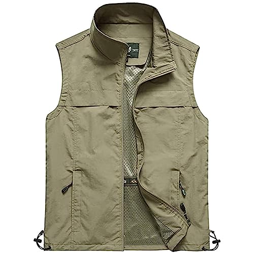 【送料無料】CLAZOLIY メッシュベスト カメラマンベスト メンズ アウトドア 防紫外線 速乾通気 UVカット お洒落 フィッシング 釣り 登山 撮影 作業 多機能 春夏秋 CL126