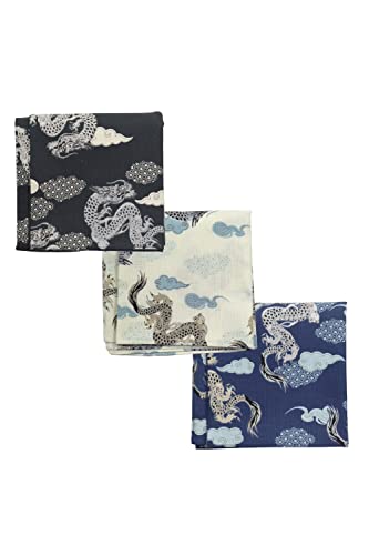 【送料無料】[Y's factory] ハンカチ 日本製 2枚 3枚 ランダム セット メンズ 和風柄 ハンドタオル コ..