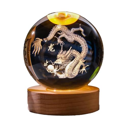 【送料無料】PLEAVIT 龍の玉 龍 置物 風水 龍 クリスタル 置物 水晶 ドラゴン 開運 金運 縁起物 玄関 ..