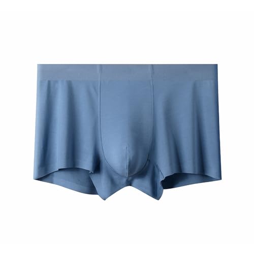 【送料無料】[Pastinde] ボクサーパンツ メンズ ボクサーブリーフ パンツ 前閉じ やわらか肌着 通気性 (L, ブルー-3)