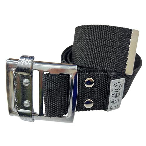 【送料無料】作業ベルト 腰ベルト 作業用 スライドバックル式 ロングサイズ 幅広 頑丈 ブラック