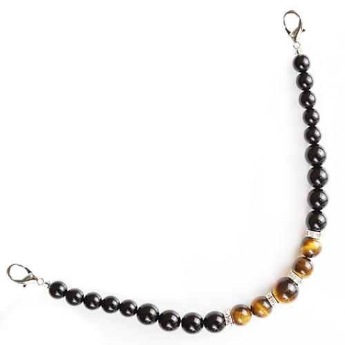 【送料無料】[TOuWA] 羽織紐 メンズ 大人 天然石 瑪瑙 オニキス タイガーアイ パワーストーン カニ管 ..