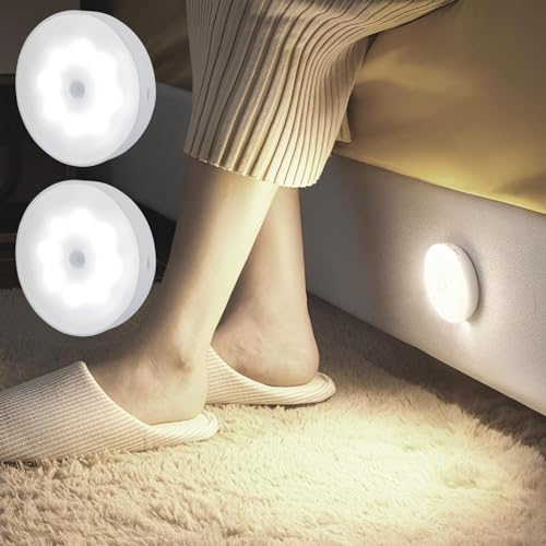 【送料無料】fogman センサーライト 人感センサー コンセント不要 屋内用 簡単 充電式 USB 2個セット