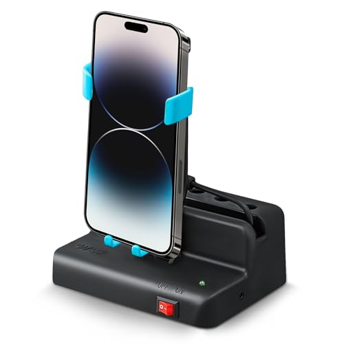 【送料無料】スマホ振り子 自動で歩数を稼ぐ 組立不要 携帯電話 スマホスタンド USB給電 歩数を増やす 自動孵化装置 ジョギングモード スマホ用 騒音なし ブルー