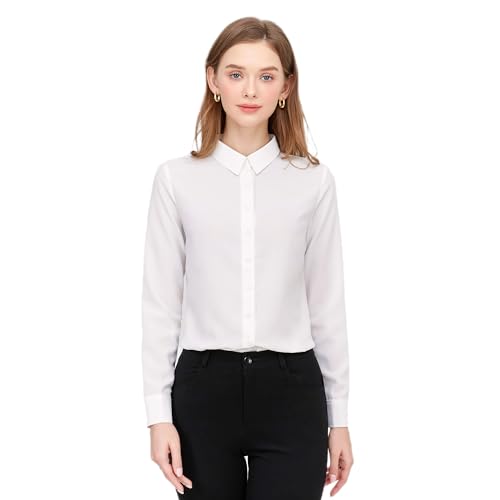 【送料無料】[VOZZA] ワイシャツ レディース 長袖 シフォン ノーアイロン カッターシャツ 女性 ロング..