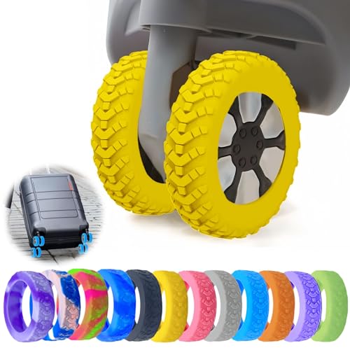 【送料無料】【TIMYU】 スーツケース タイヤカバー 8個セット 滑り止め 静音 簡単装着 ホイールカバー ..