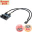 【送料無料】CERRXIAN 内部usb 増設 usb2.0 ヘッダー 分岐 usb2.0 内部 増設 マザーボード USB2.0 9ピ..