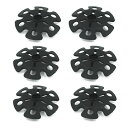 【送料無料】XSAJU トレッキングポール スノーバスケット 6個入り スノーフレーク 交換用 ブラック
