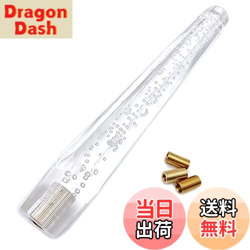 【送料無料】Meliore シフトノブ バブル クリスタル 気泡 ロング 延長 400mm 40cm MT AT トラック デコトラ アダプター 付き パープル ブルー レッド クリア 汎用 カスタム パーツ
