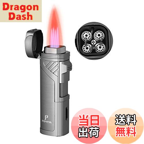 【送料無料】【高い品質】PIPITA 直噴ターボライター トーチライター ギフトセット 携帯便利 防風 注入式 ジェットライター 着火用ガスライター 素敵なギフ...