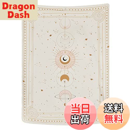 【送料無料】Shiny Flower 月タペストリー 月相壁布 北欧布ポスター 星座装飾布 大判 壁掛け 壁飾り 模..