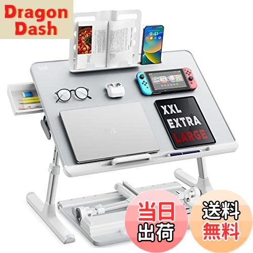【送料無料】SAIJI (サイジ) ノートパソコンベッドトレイデスク 調節可能 ノートパソコン用ベッドテー..