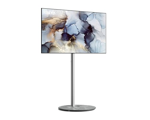【送料無料】FITUEYES 壁寄せテレビスタンド 32型～65型対応 インテリアTVスタンド 荷重40kg 高さ調節可能 首振り可能 隠れ式収納 大理石風