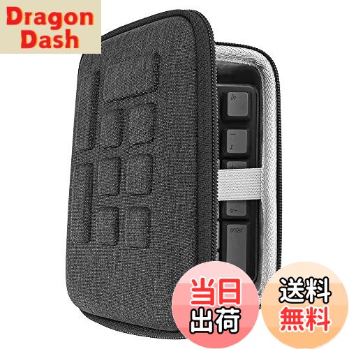 【送料無料】Geekria ポータブル テンキー トラベルケース メカニカルテンキー用 Qisan 21キー ミニテンキー、MOTOSPEED K23、Kinst テンキー 17、Tishled メカニカルテンキーに対応 (ダークグレー)