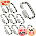 【送料無料】多機能カラビナ ステンレス クイックリンク リングキャッチ バックルフック ロックリング キーリング キーチェーン シャックル 耐久性 防錆性 接続金具 高耐荷重 超軽量 丈夫 アウトドア登山クライミング ハンモック キャンプ用 牽引用 多目的