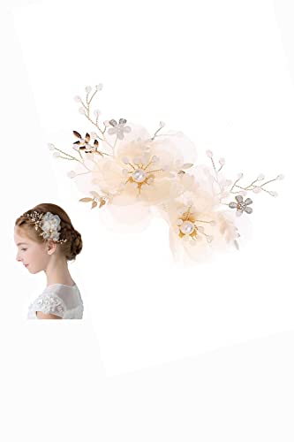 【送料無料】YINKE 子供髪飾り 女の子 花びら ヘアピン キッズ ヘアアクセアクセサリー 女の子 可愛い 撮影 演奏会 卒業式 結婚式