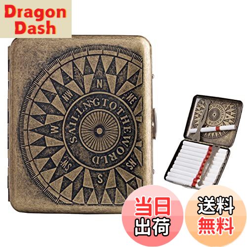 【送料無料】YINKE タバコケース シガレット 20本 アンティーク調 タバコ収納 煙草入れ たばこ 高級 人..