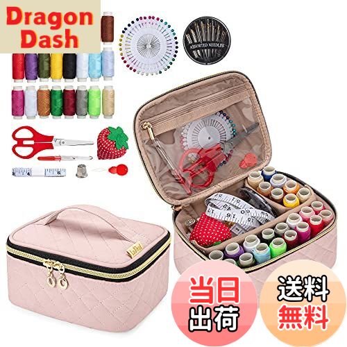 【送料無料】LoDrid 裁縫セット ソーイングセット 24色縫い糸 携帯用 収納バッグ付き